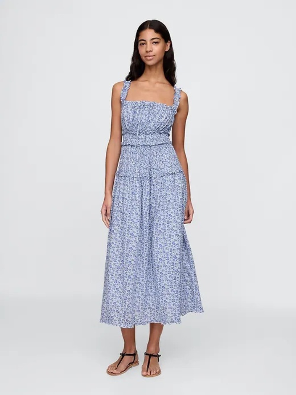 GAP X DOEN Floral Midi Dress - Picture 1 of 3